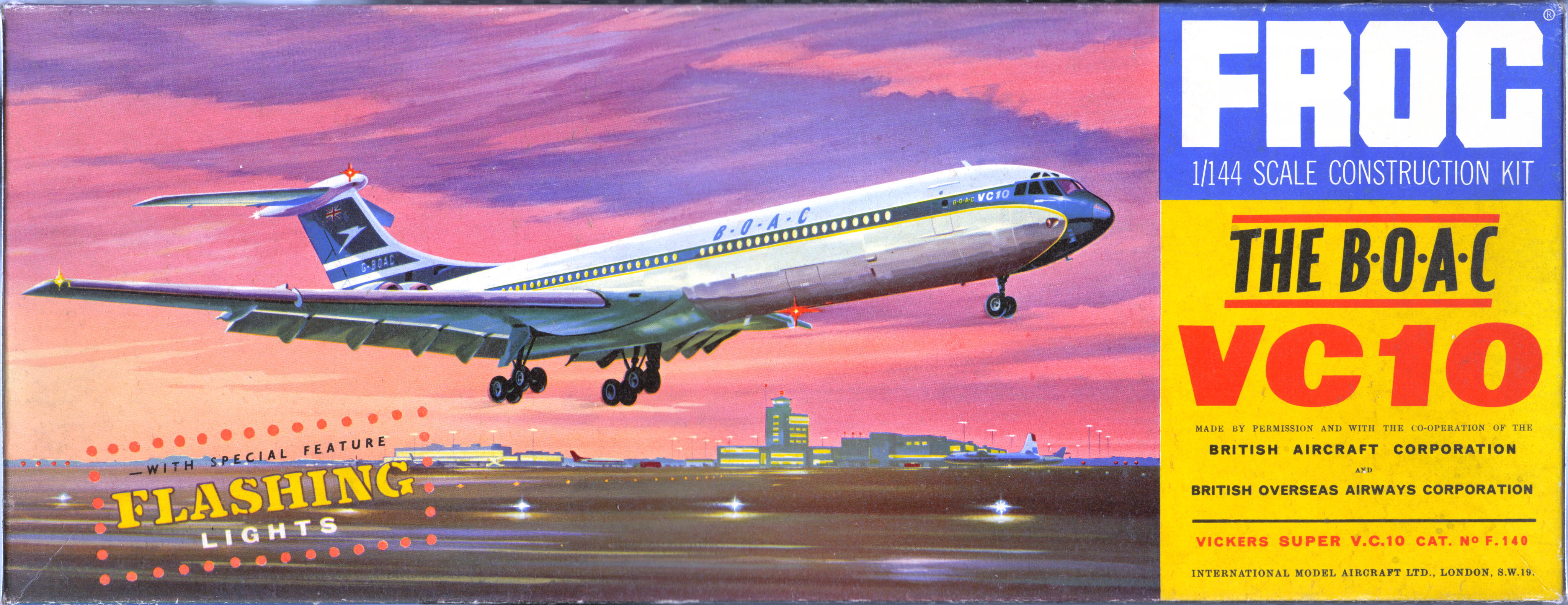 Коробка FROG F140 Super VC10 - Jet Airliner, IMA Ltd, 1964